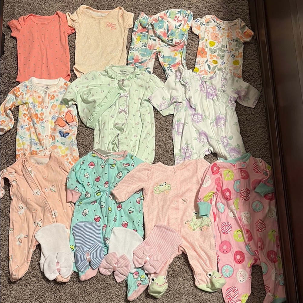 Newborn Onesie And Hat Set